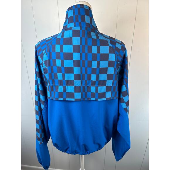 Beach Riot Atticus Pullover Imperial Blue Check In Size M - Picture 5 of 7